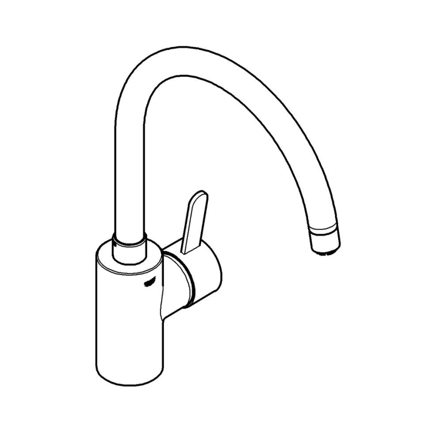 GROHE 31180000 - Kuhinjska miješalica EUROSMART COSMOPOLITAN sjajni krom