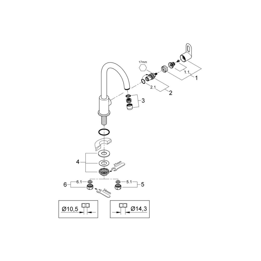 GROHE 31222000 - Slavina za sudoper BAULOOP, sjajni krom