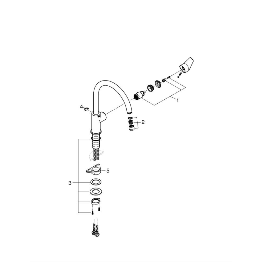 GROHE 31233001 - Kuhinjska miješalica START polirani krom