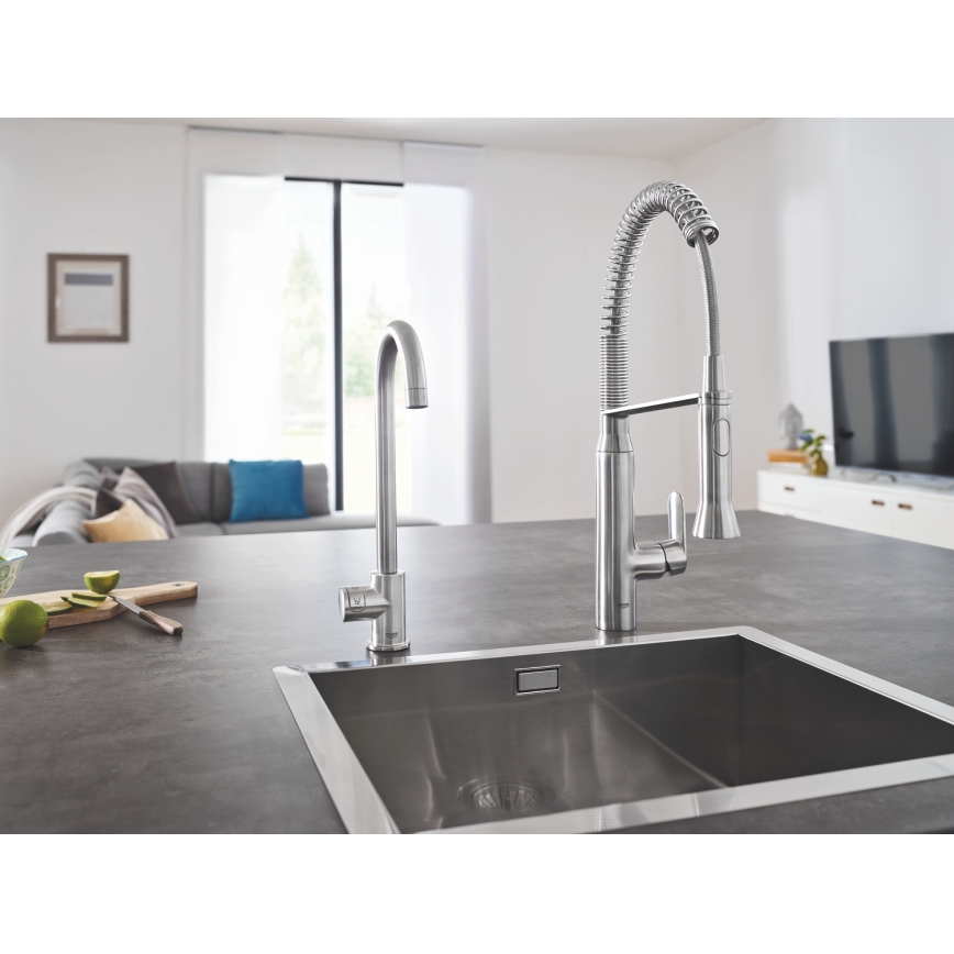 GROHE 31379DC0 - Kuhinjska slavina K7 od nehrđajućeg čelika