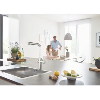 GROHE 31454001 - Kuhinjska slavina BLUE HOME L-izljev sjajni krom