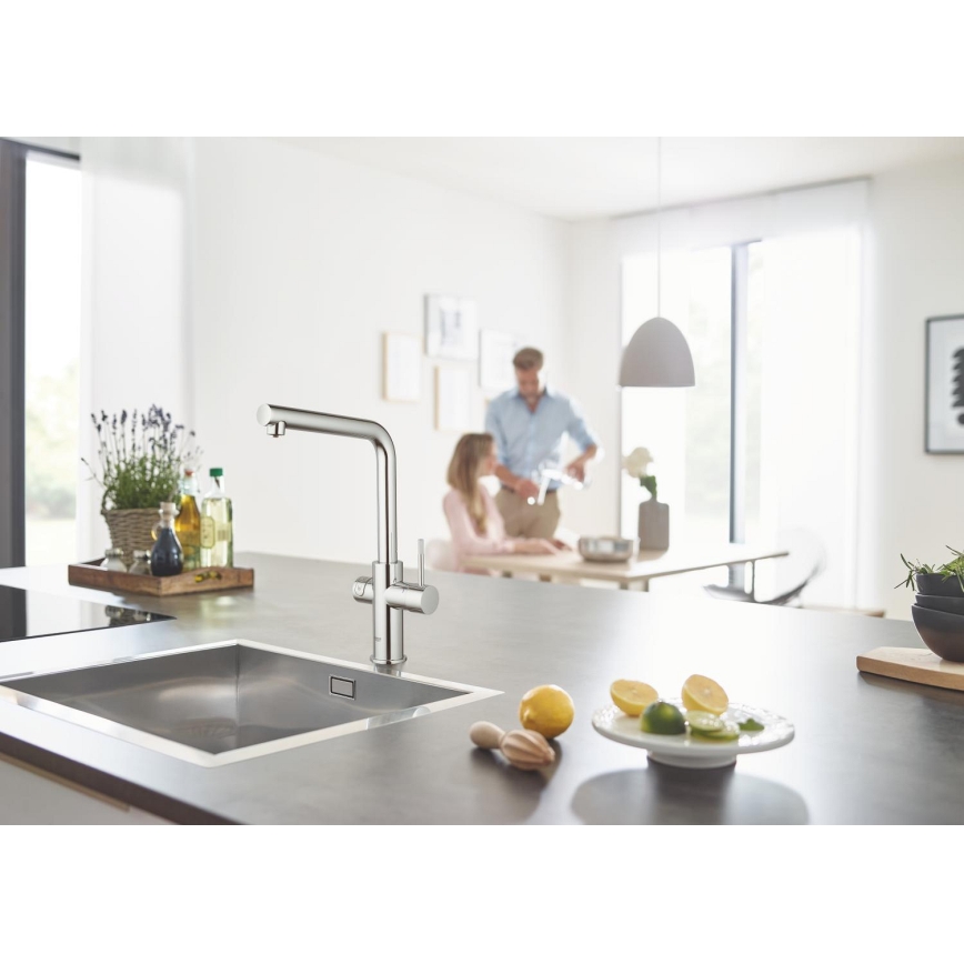 GROHE 31454001 - Kuhinjska slavina BLUE HOME L-izljev sjajni krom