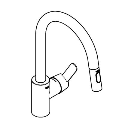 GROHE 31484001 - Miješalica za sudoperu GET sjajni krom