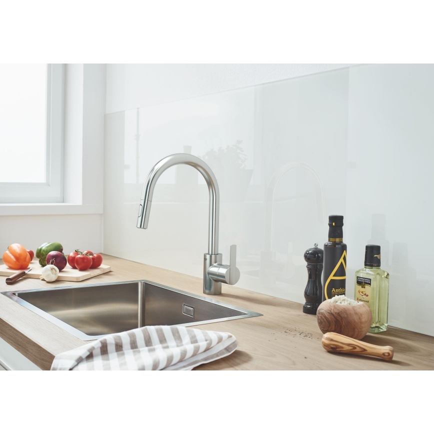 GROHE 31486DC1 - Kuhinjska miješalica FEEL, nehrđajući čelik