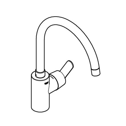 GROHE 31494001 - Slavina za sudoper GET sjajni krom
