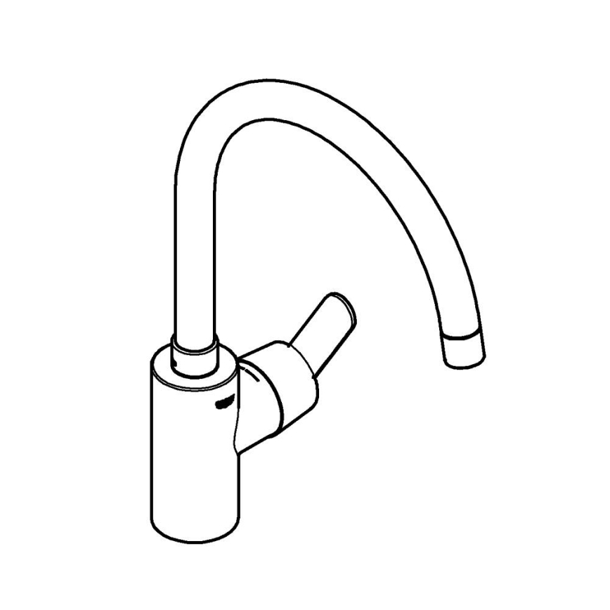 GROHE 31494001 - Slavina za sudoper GET sjajni krom