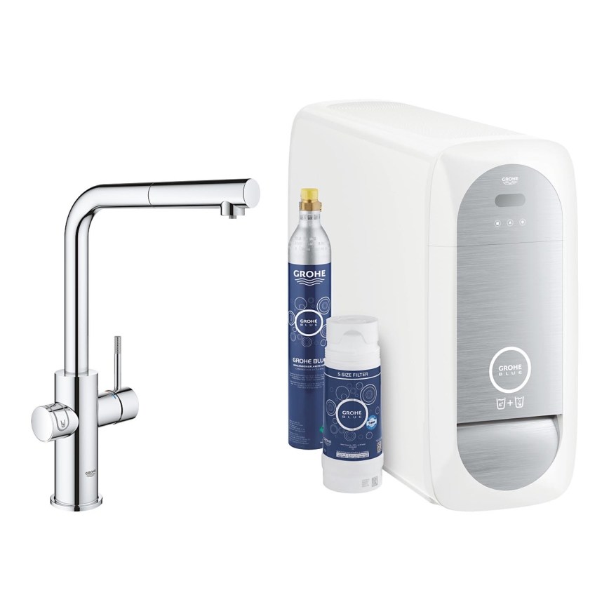GROHE 31539000 - Miješalica za sudoper BLUE HOME L-izljev, sjajni krom