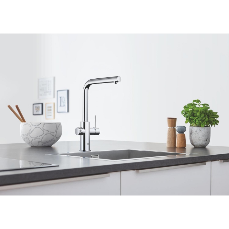 GROHE 31539000 - Miješalica za sudoper BLUE HOME L-izljev, sjajni krom