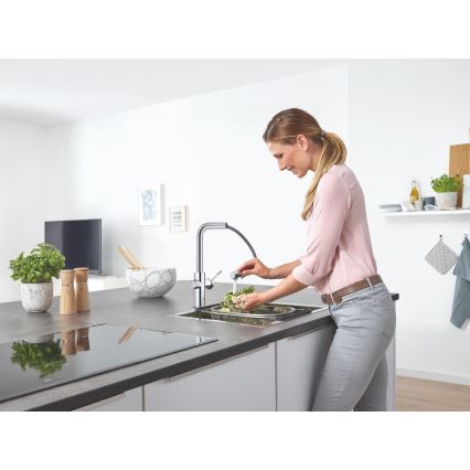 GROHE 31539000 - Miješalica za sudoper BLUE HOME L-izljev, sjajni krom