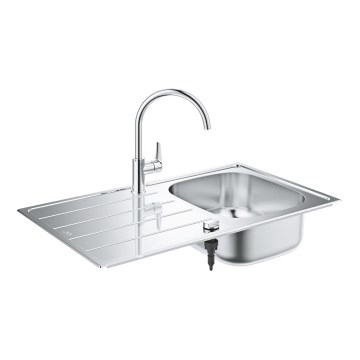 GROHE 31562SD1 - Set kuhinjskog sudopera i miješalice BAU 860 x 500 mm nehrđajući čelik