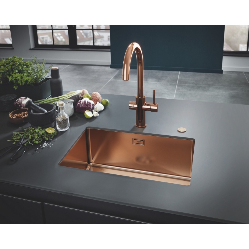 GROHE 31574DL1 - Kuhinjski sudoper K700U 550 x 450 mm bakreni