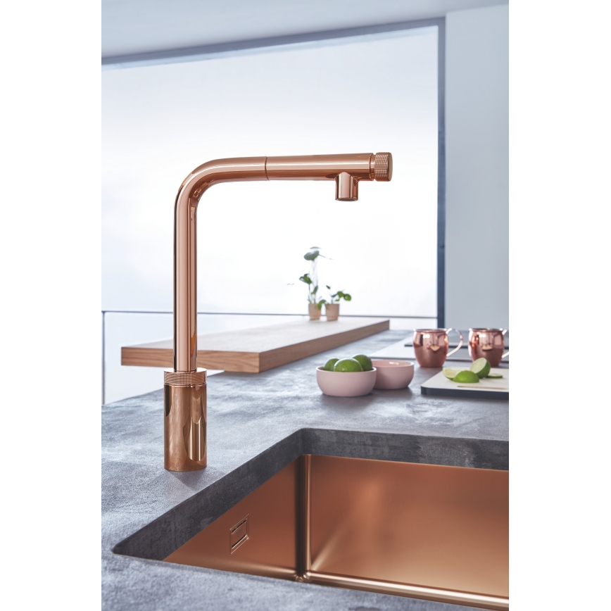 GROHE 31574DL1 - Kuhinjski sudoper K700U 550 x 450 mm bakreni