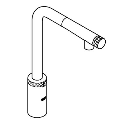 GROHE 31613000 - Kuhinjska slavina A SmartControl 314 mm u sjajnom kromu