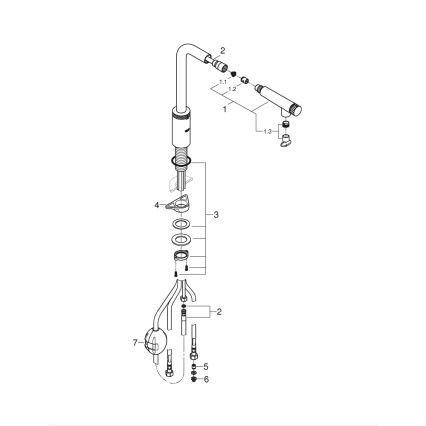 GROHE 31613DC0 - Slavina za sudoper A SmartControl, nehrđajući čelik