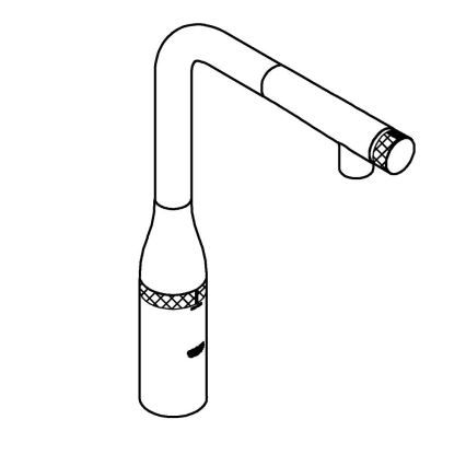GROHE 31615000 - Kuhinjska slavina ESSENCE SMARTCONTROL 366 mm sjajni krom