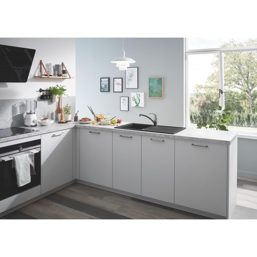GROHE 31640AP0 - Kompozitni sudoper K400 860 × 500 mm crni