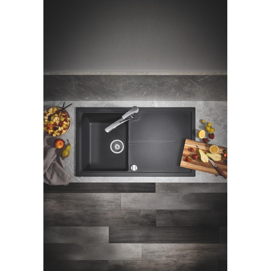 GROHE 31640AP0 - Kompozitni sudoper K400 860 × 500 mm granit/crna