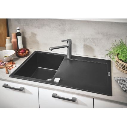 GROHE 31644AP0 - Kuhinjski sudoper K500 860 × 500 mm, granit/crna