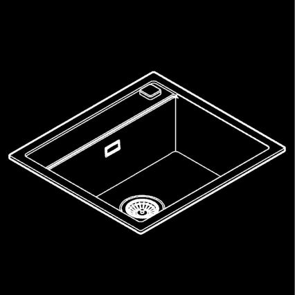 GROHE 31651AP0 - Kompozitni sudoper K700 560 × 510 mm crni