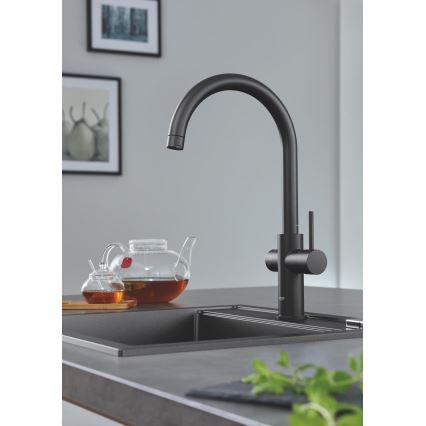 GROHE 31651AP0 - Kompozitni sudoper K700 560 × 510 mm crni