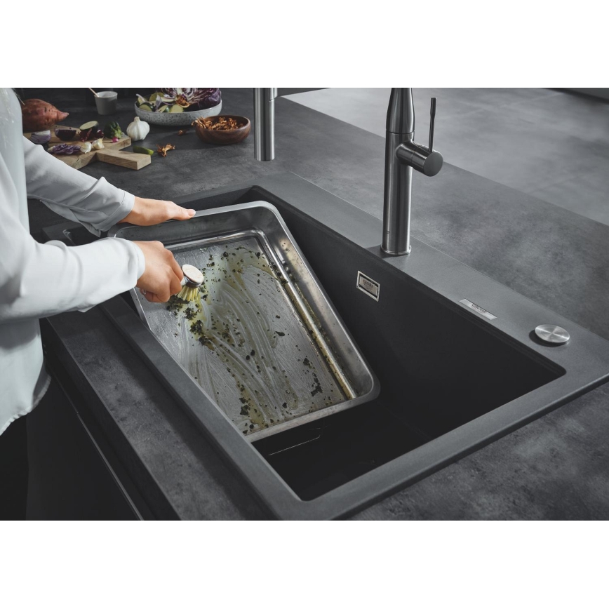 GROHE 31652AP0 - Kompozitni sudoper K700 780 × 510 mm crni