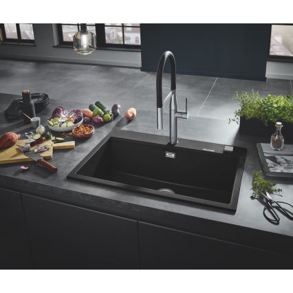 GROHE 31652AP0 - Kompozitni sudoper K700 780 × 510 mm crni