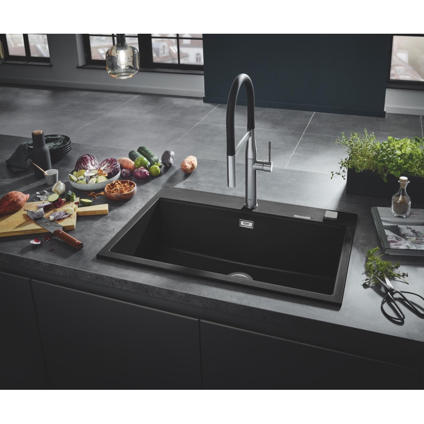 GROHE 31652AP0 - Kompozitni sudoper K700 780 × 510 mm crni