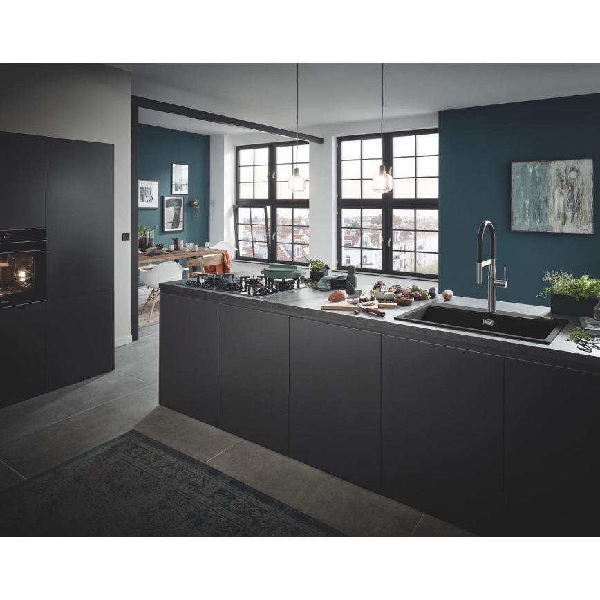 GROHE 31652AP0 - Kompozitni sudoper K700 780 × 510 mm crni