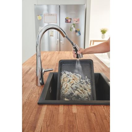 GROHE 31654AP0 - Kompozitni sudoper K700U 533 × 457 mm crni