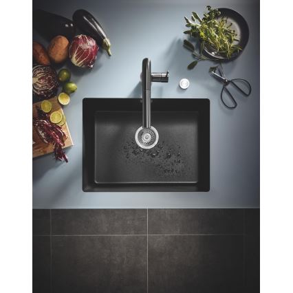 GROHE 31655AP0 - Kompozitni sudoper K700U 610 × 460 mm crni