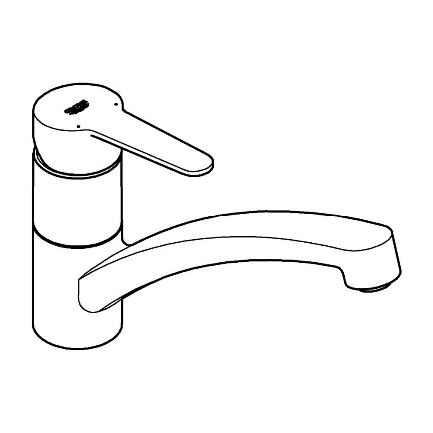 GROHE 31680000 - Kuhinjska miješalica BAUECO, sjajni krom
