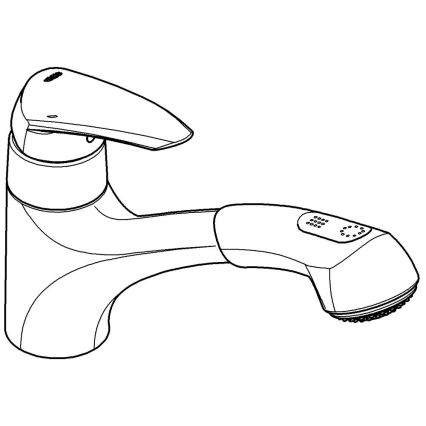 GROHE 32257001 - EURODISC slavina za sudoper, sjajni krom