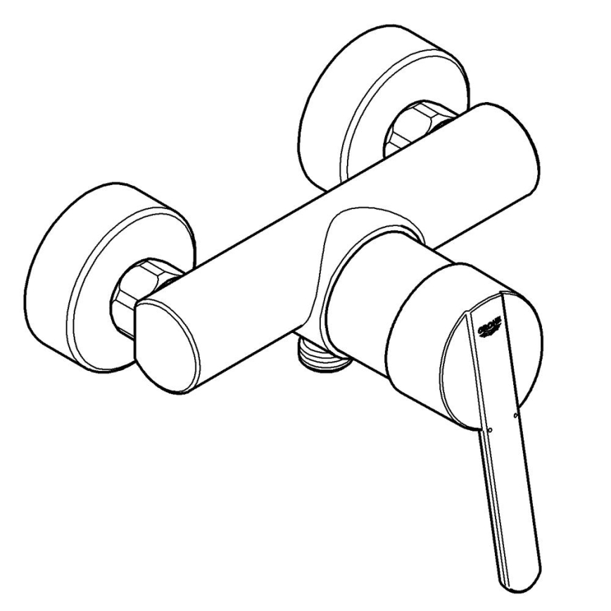GROHE 32270000 - Miješalica za tuš FEEL DN 15 sjajni krom