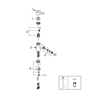 GROHE 32281002 - Bide miješalica START S, sjajni krom