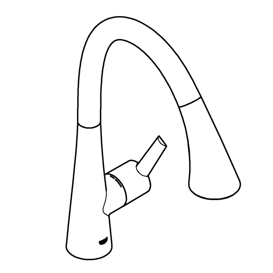 GROHE 32294DC2 - Kuhinjska miješalica ZEDRA od nehrđajućeg čelika