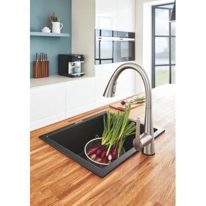 GROHE 32294DC2 - Kuhinjska miješalica ZEDRA od nehrđajućeg čelika