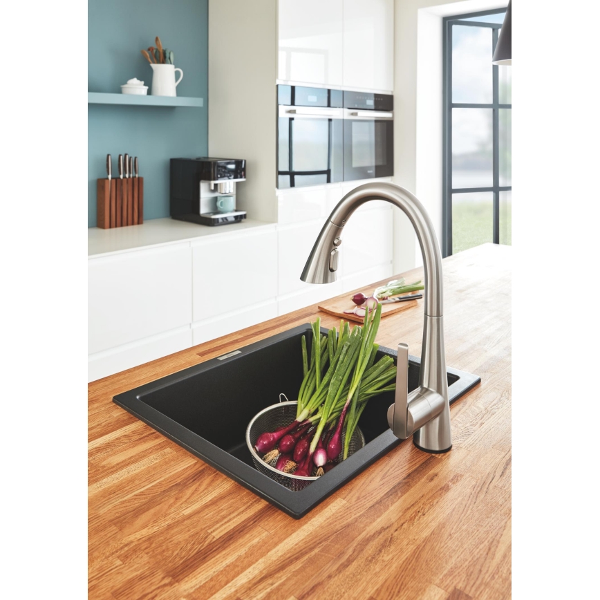 GROHE 32294DC2 - Kuhinjska miješalica ZEDRA od nehrđajućeg čelika