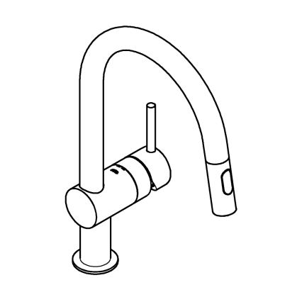 GROHE 32321002 - Kuhinjska miješalica A sjajni krom