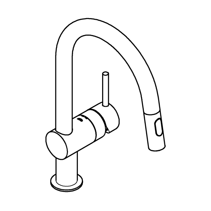 GROHE 32321002 - Kuhinjska miješalica A sjajni krom