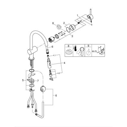 GROHE 32321DL2 - Kuhinjska miješalica A bakrena
