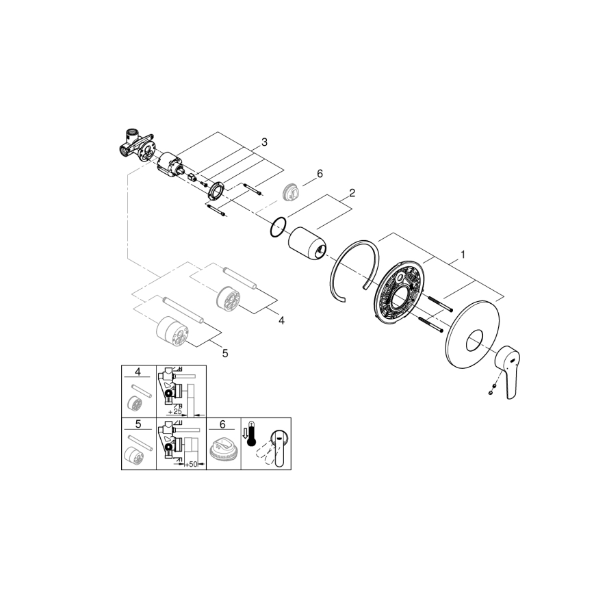 GROHE 32590002 - Tuš miješalica START, sjajni krom