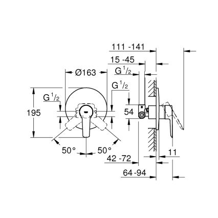 GROHE 32590002 - Tuš miješalica START, sjajni krom