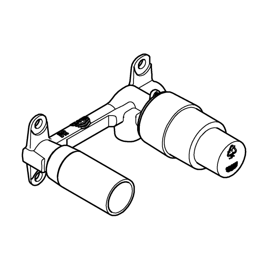 GROHE 32635000 - Podžbukna baterija DN 15 DR- mesing