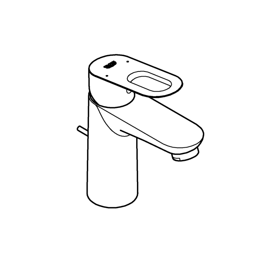 GROHE 32814000 - Slavina za umivaonik BAULOOP u sjajnom kromu