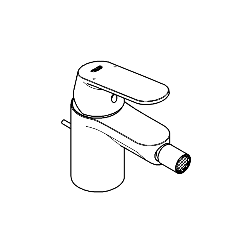 GROHE 32839000 - Baterija za bide EUROSMART COSMOPOLITAN, veličina S, sjajni krom