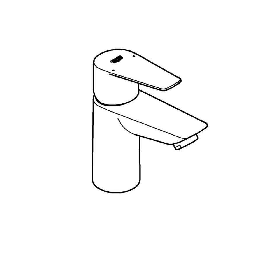 GROHE 32858001 - Miješalica za umivaonik BAUEDGE 147 mm sjajni krom