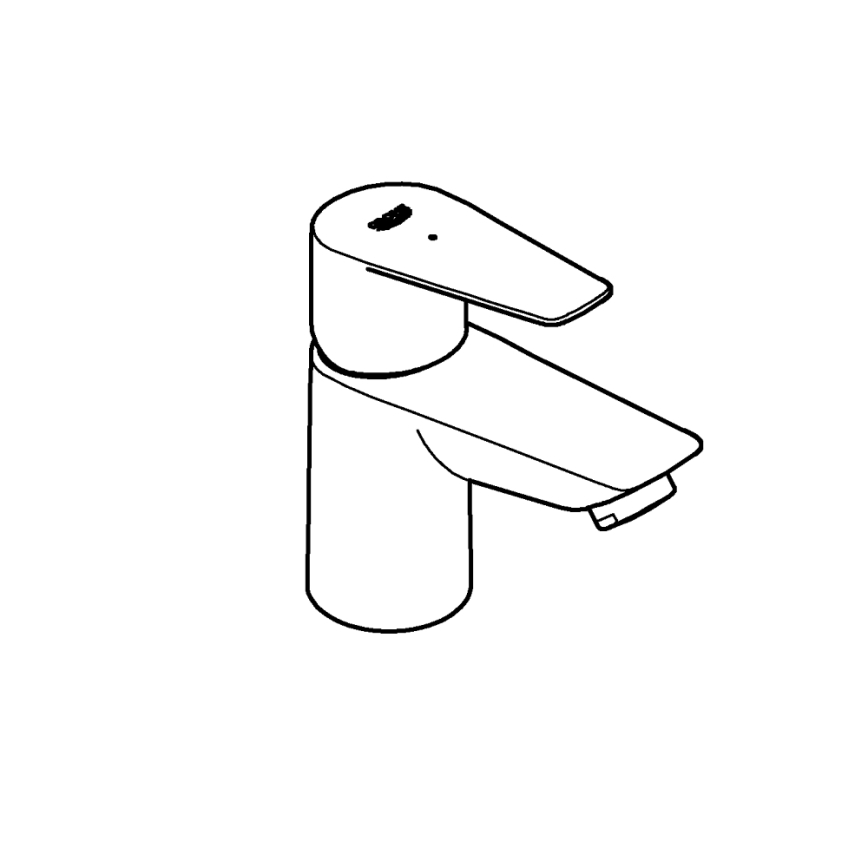 GROHE 32861001 - Stojeća slavina BAUEDGE 131 mm, sjajni krom