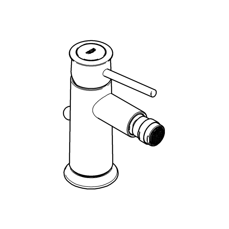 GROHE 32864000 - Bide miješalica BAUCLASSIC sjajni krom