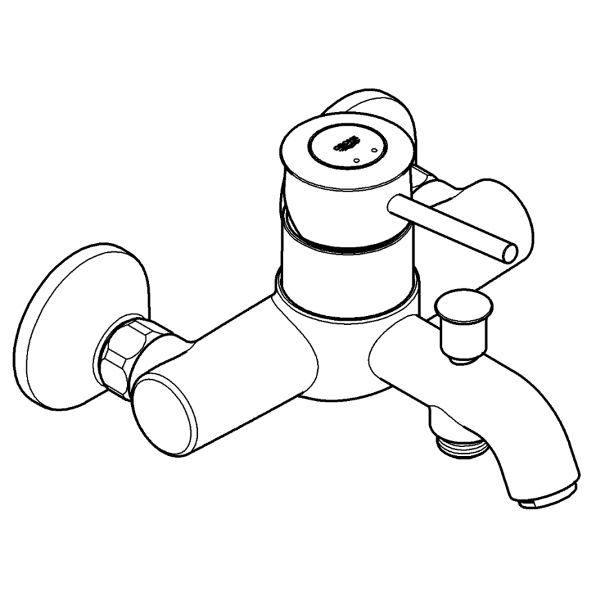 GROHE 32865000 - Kupaonska baterija BAUCLASSIC DN 15 sjajni krom