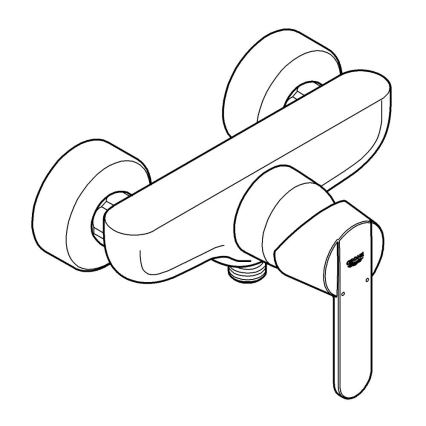 GROHE 32888000 - Miješalica za tuš GET DN 15 sjajni krom